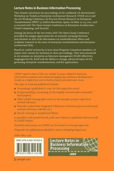 Produktbild: Trends in Enterprise Architecture Research and Practice-Driven Research on Enterprise Transformation