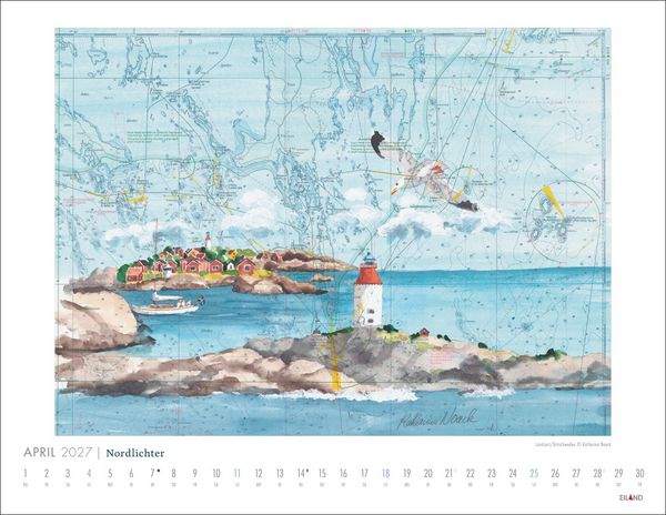 Produktbild: Nordlichter - See(h)karten Kalender 2027