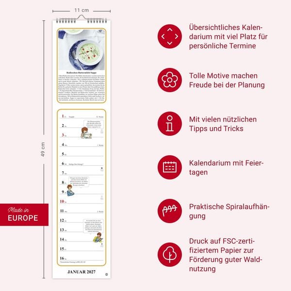 Produktbild: Tante Clara K&uuml;chenkalender 2027