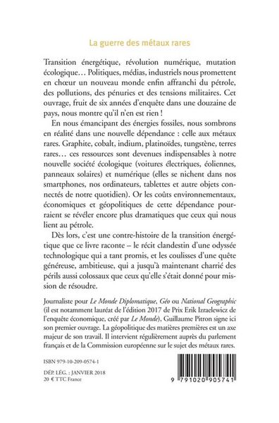 Produktbild: La guerre des m&eacute;taux rares