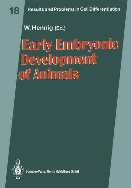 Produktbild: Early Embryonic Development of Animals