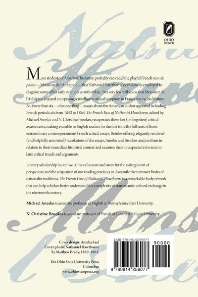 Produktbild: The French Face of Nathaniel Hawthorne