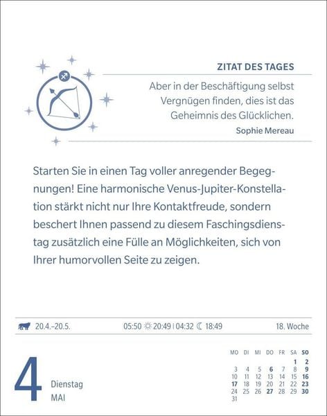 Produktbild: Sch&uuml;tze Sternzeichenkalender 2027 - Tagesabrei&szlig;kalender - Ihr Horoskop f&uuml;r jeden Tag