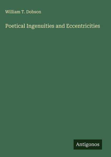 Produktbild: Poetical Ingenuities and Eccentricities