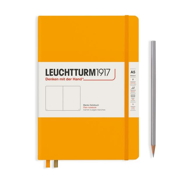 Produktbild: LEUCHTTURM1917 Notizbuch Medium (A5), Hardcover, 251 nummerierte Seiten, Rising Sun, Blanko