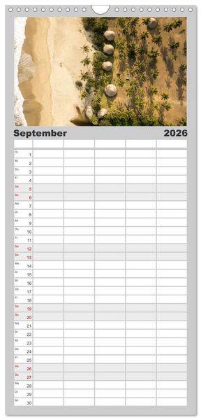 Produktbild: Familienplaner 2026 - Kolumbien - Eine unvergessliche Reise durch das bunte Land. mit 5 Spalten (Wandkalender, 21 x 45 cm) CALVENDO