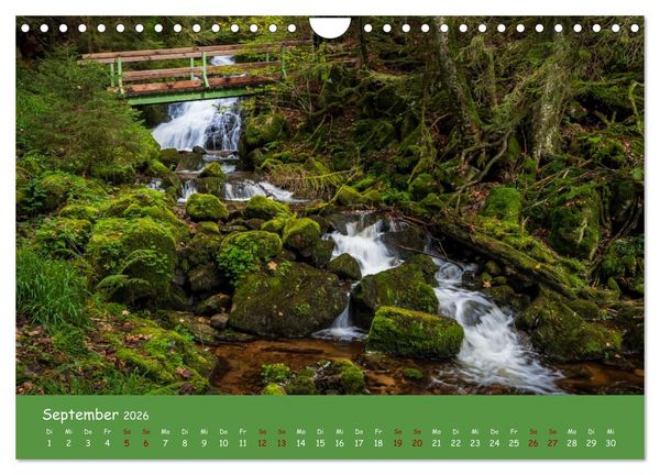 Produktbild: Wassertr&auml;ume im Schwarzwald (Wandkalender 2026 DIN A4 quer), CALVENDO Monatskalender
