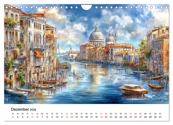 Produktbild: Stadtpoesie in sanften Farben (Wandkalender 2026 DIN A4 quer), CALVENDO Monatskalender