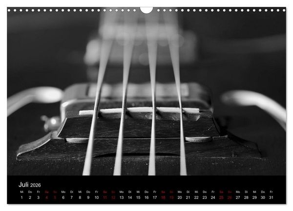 Produktbild: Regelwerke - Details alter E-Gitarren (Wandkalender 2026 DIN A3 quer), CALVENDO Monatskalender