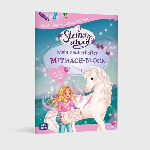 Produktbild: Gro&szlig;e Helden - Kleine K&uuml;nstler: Sternenschweif: Mein zauberhafter Mitmach-Block