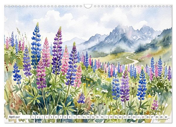 Produktbild: Bl&uuml;tenzauber des Sommers (Wandkalender 2027 DIN A3 quer), CALVENDO Monatskalender