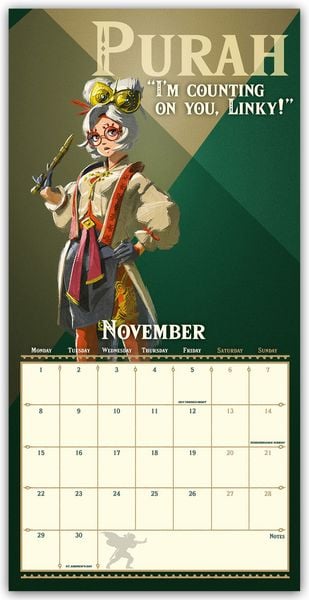 Produktbild: Nintendo &ndash; The Legend of Zelda &ndash; Die Legende von Zelda 2027 &ndash; Wandkalender