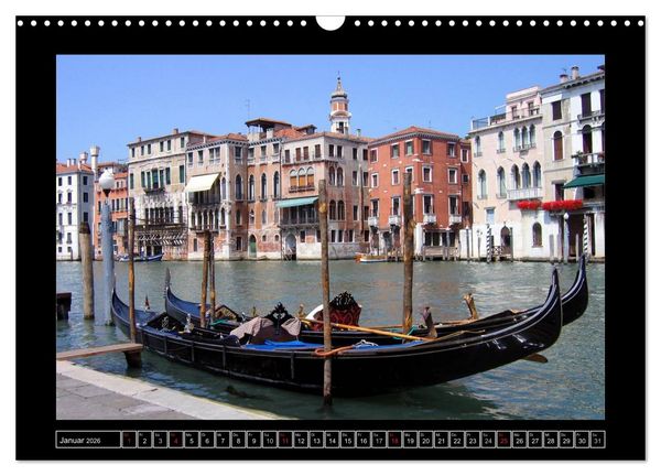 Produktbild: Romantisches Fernweh - Venedig (Wandkalender 2026 DIN A3 quer), CALVENDO Monatskalender