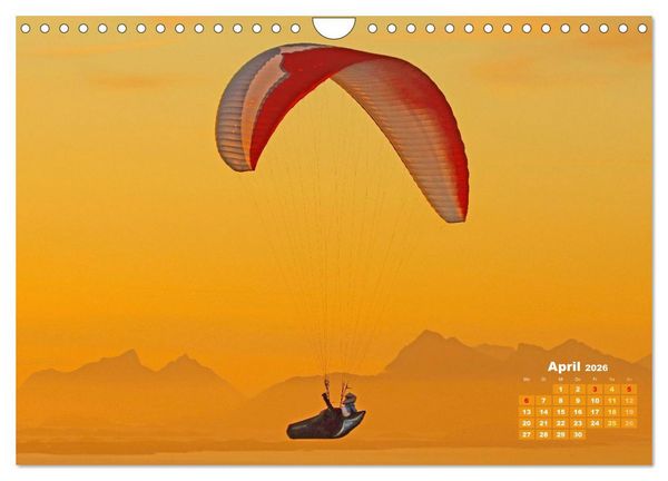 Produktbild: Paragliding: Der Traum vom Fliegen (Wandkalender 2026 DIN A4 quer), CALVENDO Monatskalender