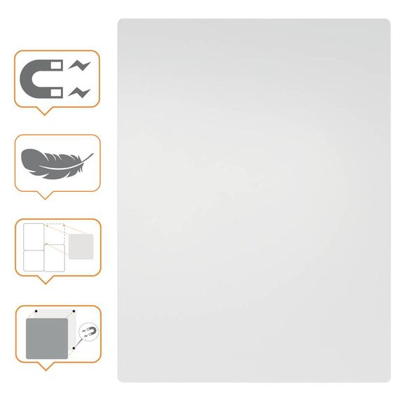 Produktbild: Whiteboard mag.rahmenlos 60x45