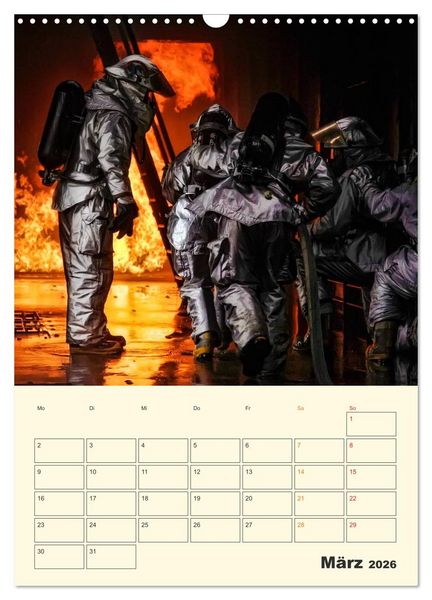 Produktbild: Feuerwehr - im Einsatz weltweit (Wandkalender 2026 DIN A3 hoch), CALVENDO Monatskalender