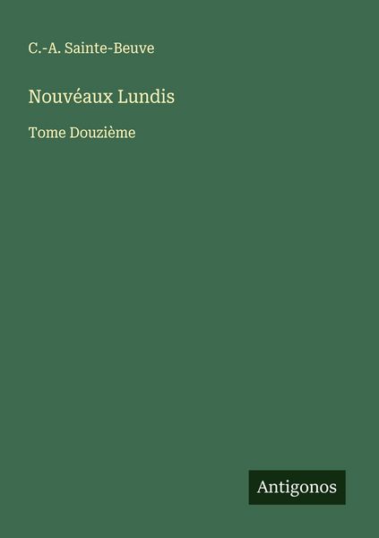 Produktbild: Nouv&eacute;aux Lundis