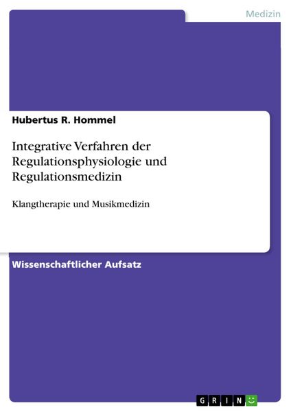 Produktbild: Integrative Verfahren der Regulationsphysiologie und Regulationsmedizin