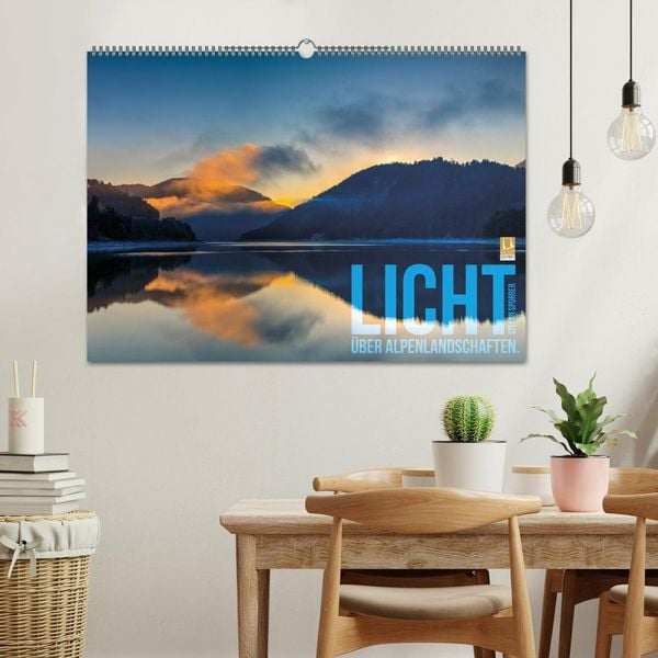 Produktbild: Licht &uuml;ber Alpenlandschaften (Wandkalender 2026 DIN A2 quer), CALVENDO Monatskalender