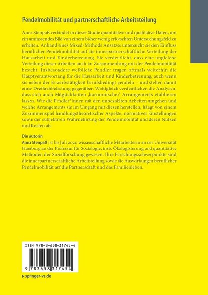 Produktbild: Pendelmobilit&auml;t und partnerschaftliche Arbeitsteilung