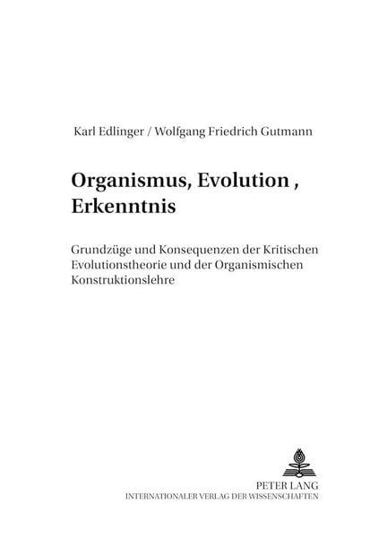 Produktbild: Organismus, Evolution, Erkenntnis