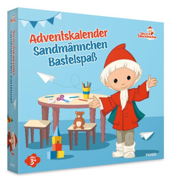 Adventskalender Sandmännchen Bastelspaß, 24 Teile