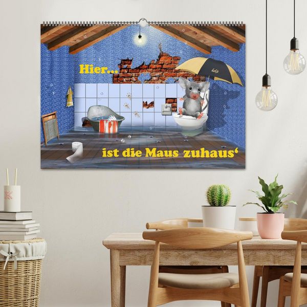 Produktbild: Hier ist die Maus zuhaus' (Wandkalender 2026 DIN A2 quer), CALVENDO Monatskalender