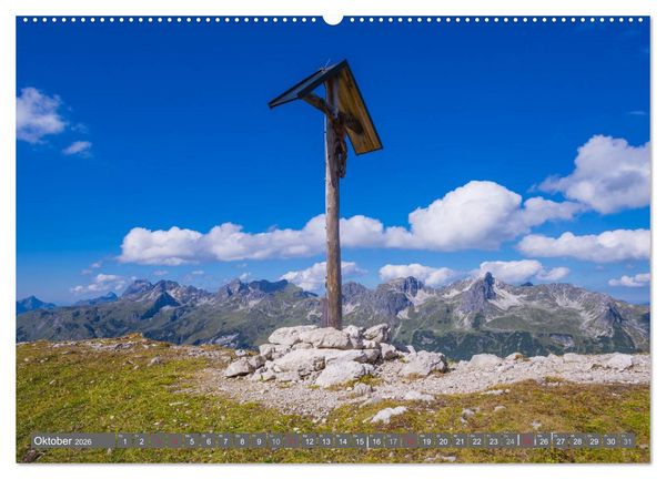 Produktbild: Wanderziele rund um Oberstdorf (hochwertiger Premium Wandkalender 2026 DIN A2 quer), Kunstdruck in Hochglanz