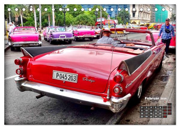 Produktbild: Dodge Coronet - Ein Traumcabrio in Kuba (Tischkalender 2026 DIN A5 quer), CALVENDO Monatskalender