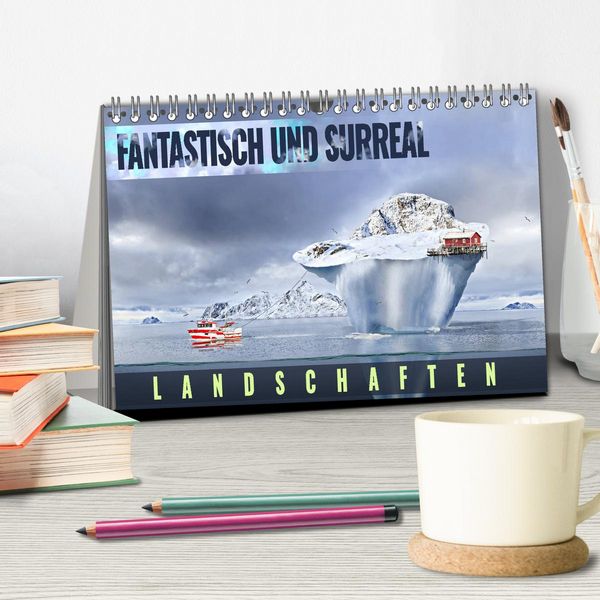 Produktbild: Fantastisch und surreal - Landschaften (Tischkalender 2026 DIN A5 quer), CALVENDO Monatskalender