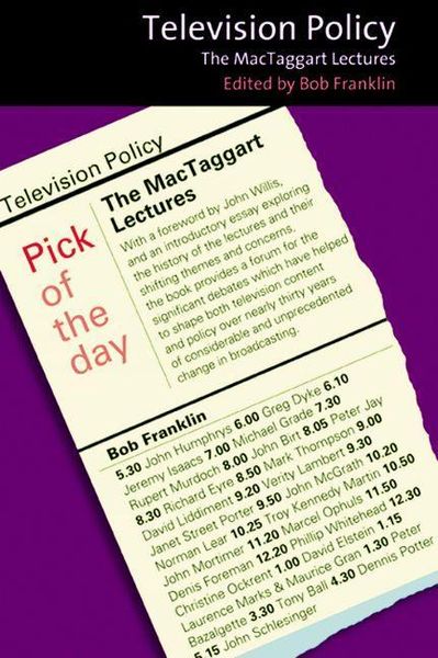 Produktbild: Television Policy