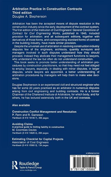 Produktbild: Arbitration Practice in Construction Contracts