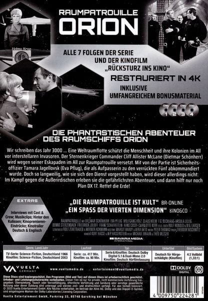 Produktbild: Raumpatrouille Orion - Rem. 4-Disc-Edition