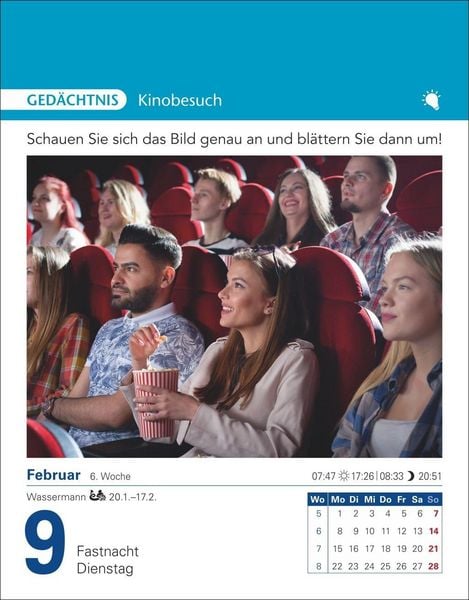 Produktbild: Brain Jogging Tagesabrei&szlig;kalender 2027 - Ged&auml;chtnis, Konzentration, Logik
