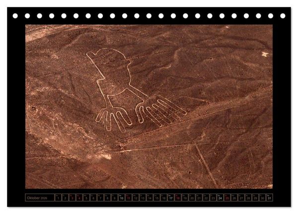 Produktbild: Die NAZCA Linien - Geheimnisvolle Figuren (Tischkalender 2026 DIN A5 quer), CALVENDO Monatskalender