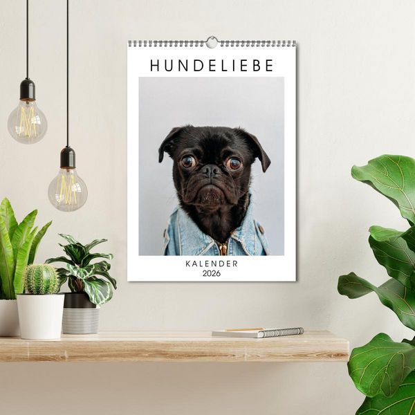 Produktbild: Hundeliebe - Kalender 2026 (Wandkalender 2026 DIN A3 hoch), CALVENDO Monatskalender