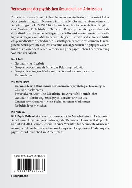 Produktbild: Verbesserung der psychischen Gesundheit am Arbeitsplatz