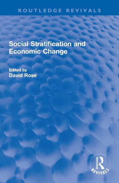 Produktbild: Social Stratification and Economic Change
