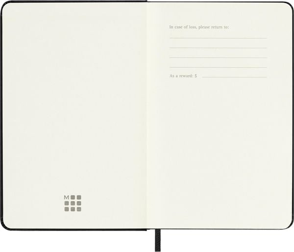 Produktbild: Moleskine 18 Monate Wochenkalender 2025/2026, P/A6, 1 Wo = 2 Seiten, Horizontal, Fester Einband, Schwarz