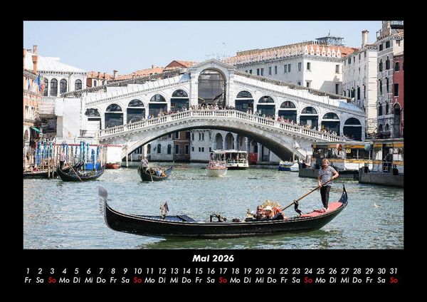 Produktbild: Venedig 2026 Fotokalender DIN A3