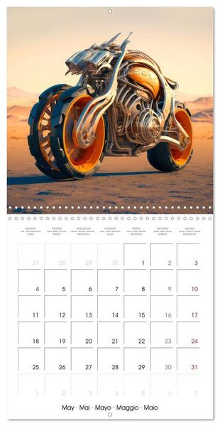 Produktbild: Crazy fantasy Motorbikes (Wall Calendar 2026 12 &times; 12 Inch) CALVENDO 12 Month Wall Calendar