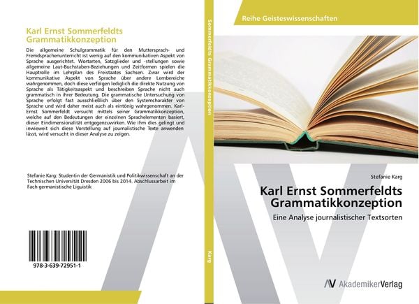 Produktbild: Karl Ernst Sommerfeldts Grammatikkonzeption