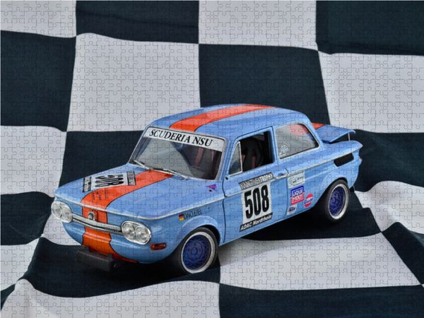 Produktbild: CALVENDO Puzzle NSU TT CUP GULF Dino Eitel | 1000 Teile Lege-Gr&ouml;&szlig;e 64x48cm Foto-Puzzle f&uuml;r gl&uuml;ckliche Stunden
