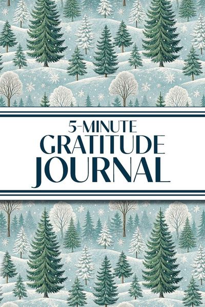 Produktbild: 5-Minute Gratitude Journal (Winter Snowy Pine Trees)