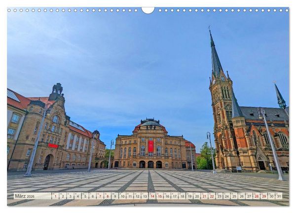 Produktbild: Chemnitz Impressionen aus der Kulturhauptstadt (Wandkalender 2026 DIN A3 quer), CALVENDO Monatskalender