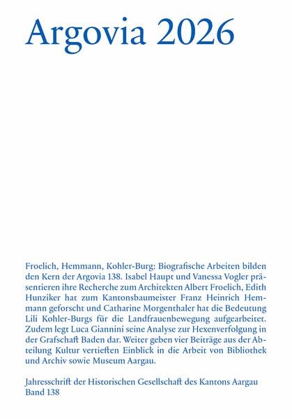 Produktbild: Argovia 2026