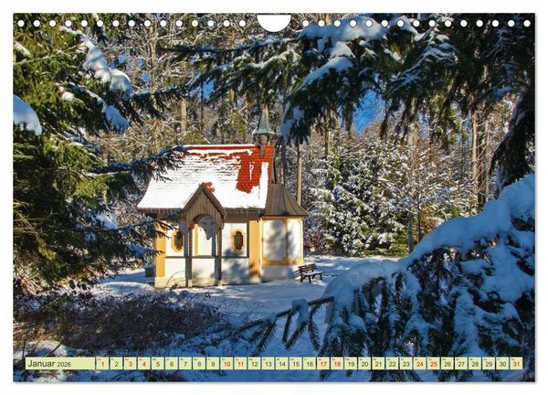 Produktbild: Die Stauden, Kirchen und Kapellen im Naturpark Augsburg westliche W&auml;lder (Wandkalender 2026 DIN A4 quer), CALVENDO Monatskalender