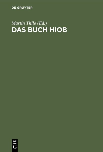 Produktbild: Das Buch Hiob