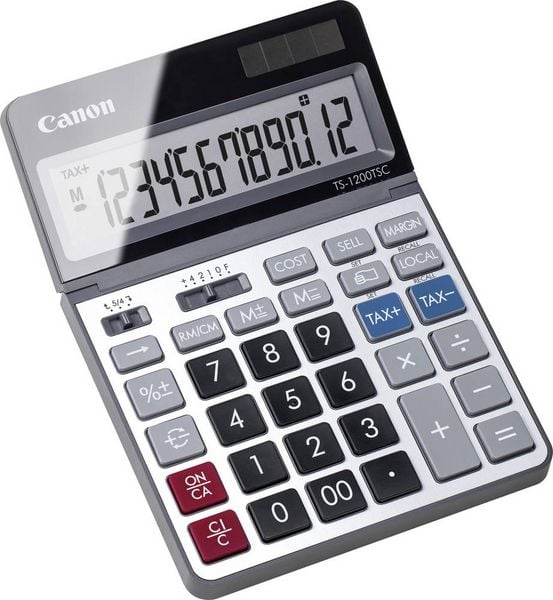 Produktbild: Canon Tischrechner anzeigend TS-1200 TSC Tischrechner (B x H x T) 179 x 18 x 127mm