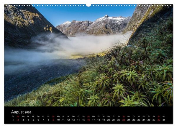 Produktbild: Neuseeland - Paradies am anderen Ende der Welt (Wandkalender 2026 DIN A2 quer), CALVENDO Monatskalender